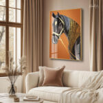 Golden Mane Acrylic Wall Art - Image 2