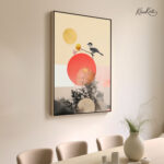 Bird on Blossoming Dawn canvas Art - Image 2
