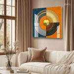 Art Deco Bloom Acrylic Wall Art - Image 2