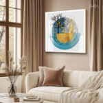 Golden Divide Acrylic Wall Art - Image 2