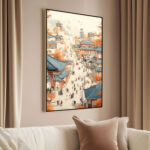 Tang Dynasty Street Canvas wall Art - Image 2
