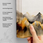 Golden Crest mountain canvas Art - Image 3