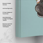 Color-Inspired Zebral Canvas art - Image 3