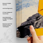 Woman with a lemon head canvas Art - Image 3