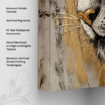 Gold-Accented Regal Tiger Canvas art - Image 3