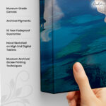 Taj Reflecting Blue Canvas art - Image 3