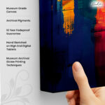 Neon City Arch Canvas art - Image 3