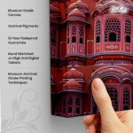 Mahal Sunset Drama Canvas Wall art - Image 3