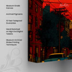 Sunset over Toronto Canvas wall Art - Image 3