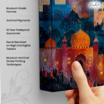 Citadel Sunset Jewel Canvas art - Image 3