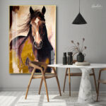 Gilded Gallop Acrylic Wall Art - Image 3