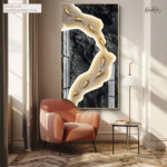 River of Gold Acrylic Wall Art - Image 4