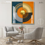 Art Deco Bloom Acrylic Wall Art - Image 4