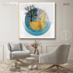 Golden Divide Acrylic Wall Art - Image 4