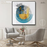 Golden Divide Acrylic Wall Art - Image 5