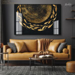 Golden Swirl Acrylic Wall Art - Image 4