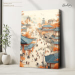 Tang Dynasty Street Canvas wall Art - Image 12