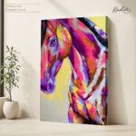 Electric Pink Horse canvas Art - Image 4