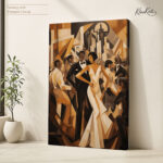 Bold Tango Couple Artwork canvas art - Image 4