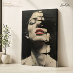 Dark Flame Elegance canvas Art - Image 4