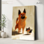 Playful Dog and Catl Canvas art - Image 4