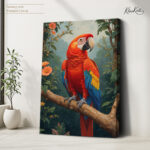Pastel Parrot Canvas art - Image 4