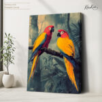 Scarlet Macaws Canvas art - Image 4