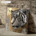Gold-Accented Regal Tiger Canvas art - Image 4