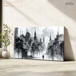 Solitary Urban Fog Canvas art - Image 4