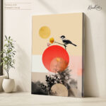 Bird on Blossoming Dawn canvas Art - Image 4