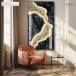 River of Gold Acrylic Wall Art - Image 5