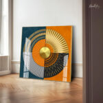 Art Deco Bloom Acrylic Wall Art - Image 3