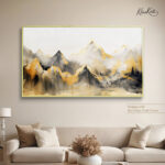 Golden Crest mountain canvas Art - Image 5