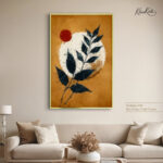 Sunset Leaf Glow Canvas art - Image 5