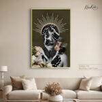 Floral Monarch Abstract canvas art - Image 5