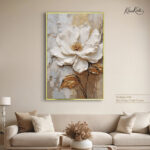 Impasto White Blossom canvas art - Image 5