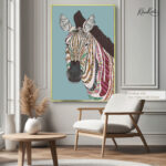 Color-Inspired Zebral Canvas art - Image 5