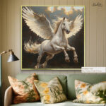 Majestic Winged Unicorn Canvas art - Image 5
