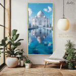 Taj Reflecting Blue Canvas art - Image 5
