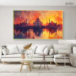 Taj Fiery Dusk Canvas art - Image 5