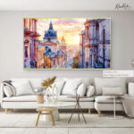 Budapest Golden Sunset Canvas art - Image 5