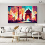 Delhi Monument Fire Canvas art - Image 5