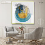 Golden Divide Acrylic Wall Art - Image 6