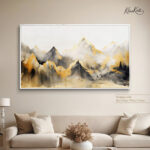 Golden Crest mountain canvas Art - Image 6