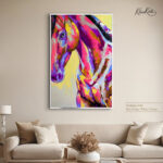 Electric Pink Horse canvas Art - Image 6