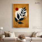 Sunset Leaf Glow Canvas art - Image 6