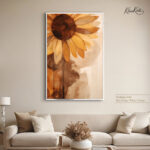 Golden Petal Sunflower Canvas art - Image 6