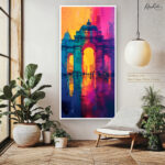 Neon City Arch Canvas art - Image 6