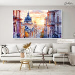 Budapest Golden Sunset Canvas art - Image 6