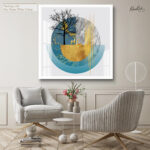 Golden Divide Acrylic Wall Art - Image 9